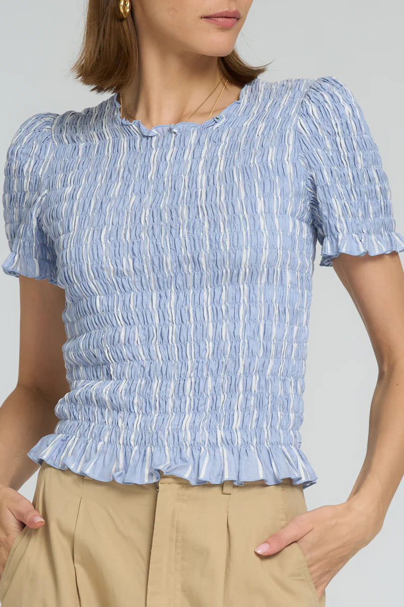 RAINCLOUD TOP | Chambray Stripe