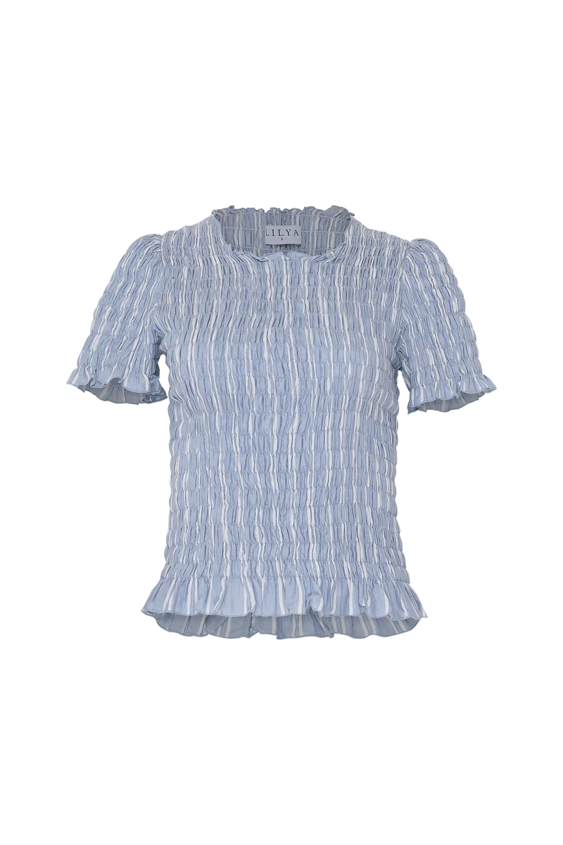 RAINCLOUD TOP | Chambray Stripe
