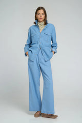 CEDAR CHAMBRAY SHIRT | Light Blue