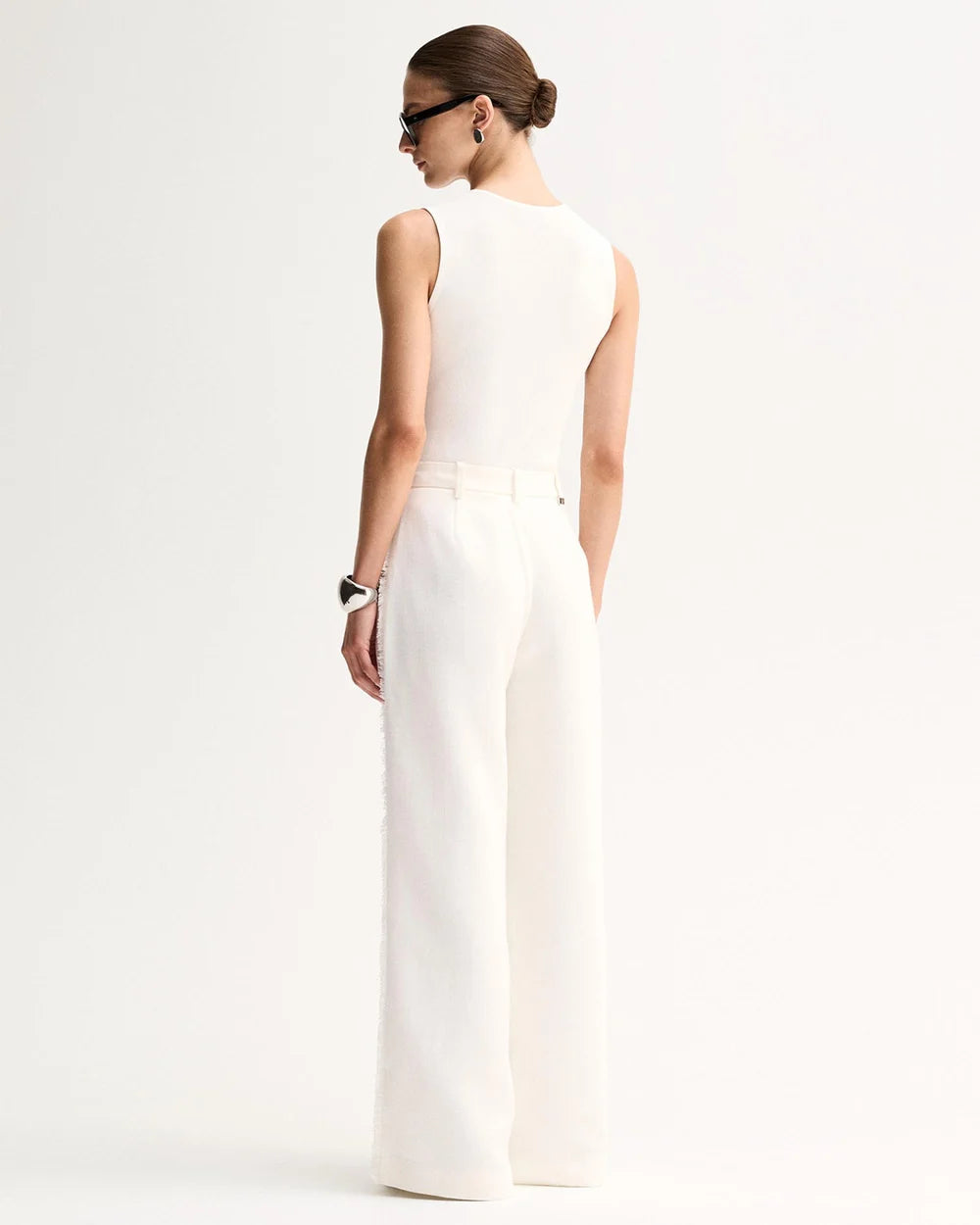 LINDSAY KNIT TOP in White by Elka Collective