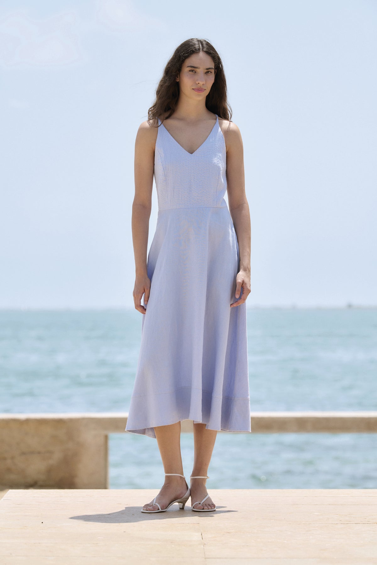 LINEN DRESS in Blue Sky by Sita Murt