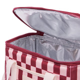 LUNCH BASE COAST | Burgundy + Peony Check