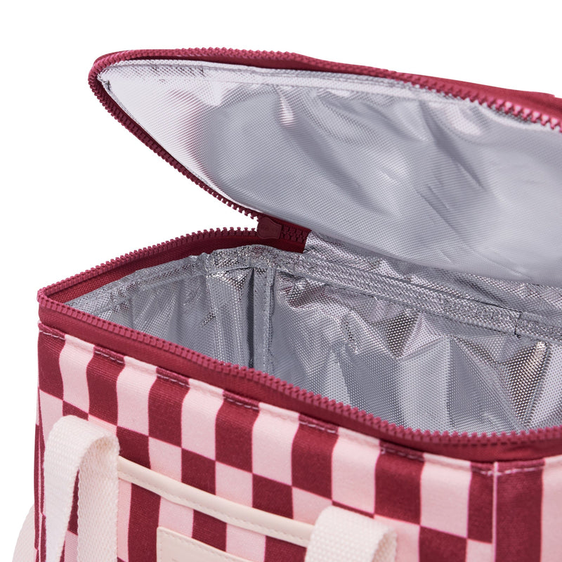 LUNCH BASE COAST | Burgundy + Peony Check