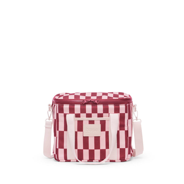 LUNCH BASE COAST | Burgundy + Peony Check