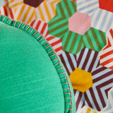 RYLIE ROUND CUSHION in Pea from Sage x Clare