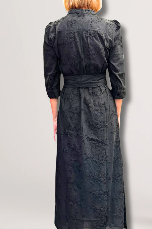 MARY COTTON MAXI DRESS | Oriental Black