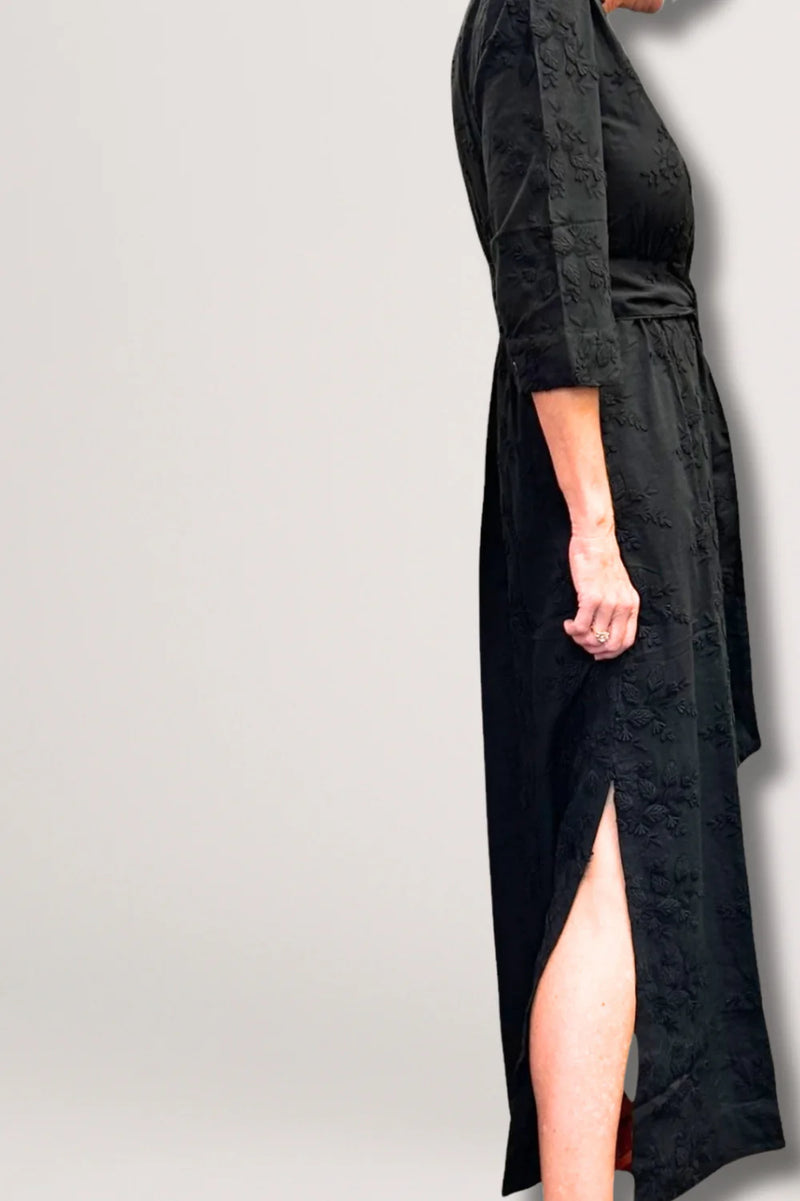 MARY COTTON MAXI DRESS | Oriental Black