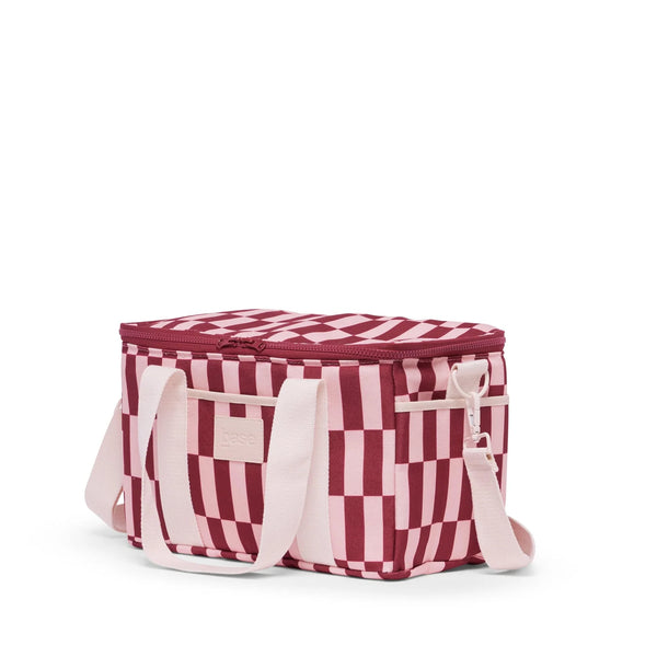 MIDI COOL BASE COAST in Burgundy + Peony Checkby Base Supply