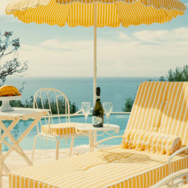 THE BEACH TOWEL in Monaco Mimosa Stripe from Business & Pleasure Co