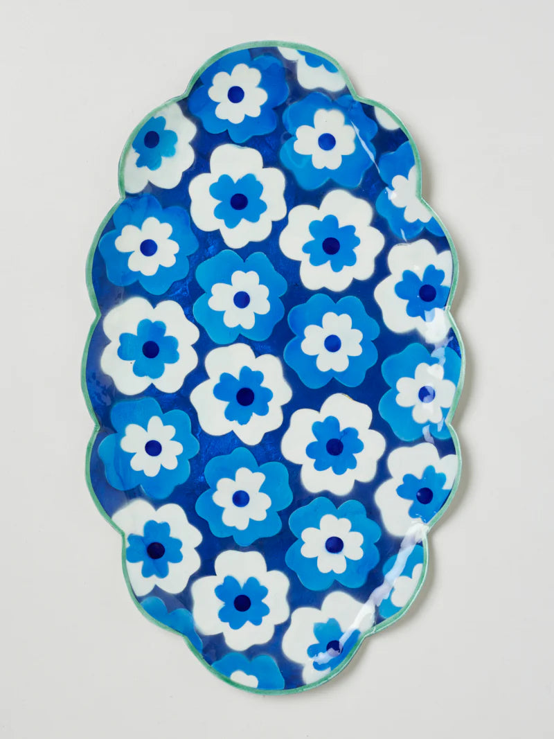 POPPY BLUE TRAY by Jones & Co