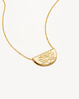 LOTUS SHORT NECKLACE | 18k Gold Vermeil