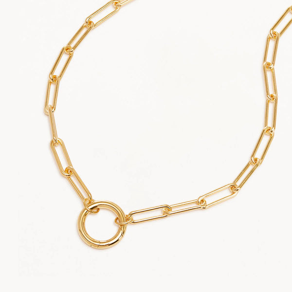 18" WITH LOVE ANNEX LINK NECKLACE in Gold from By Charlotte