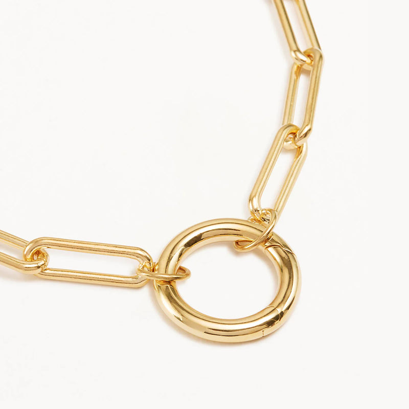 18" WITH LOVE ANNEX LINK NECKLACE in Gold from By Charlotte