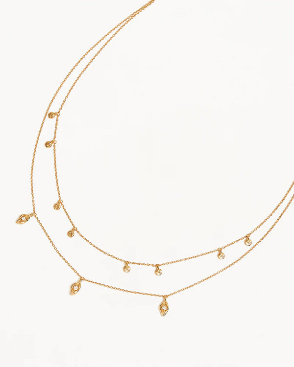 I AM PROTECTED LAYERED CHOKER in Gold from By Charlotte