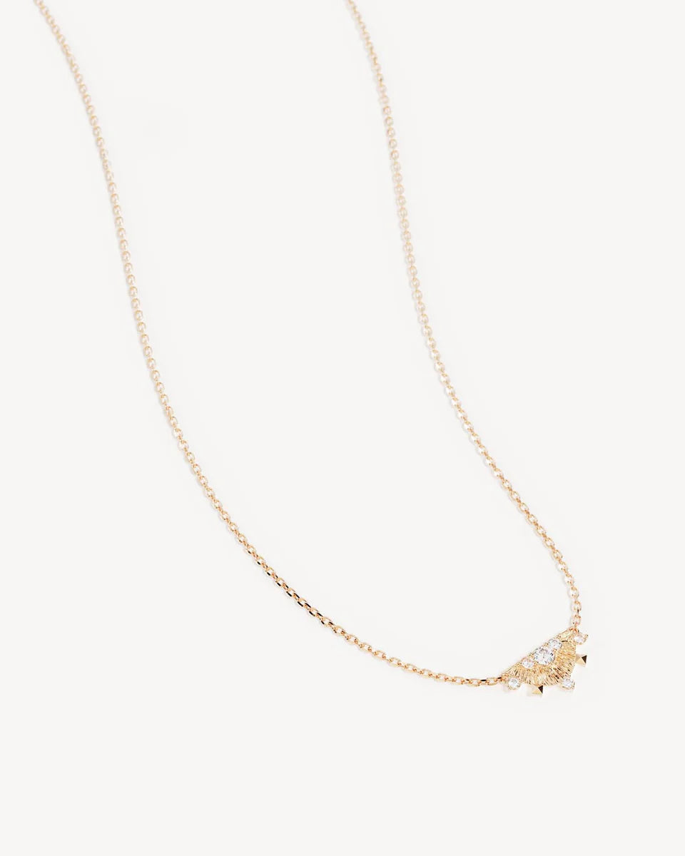 LOTUS RAIN NECKLACE in 18K Gold Vermeil from By Charlotte