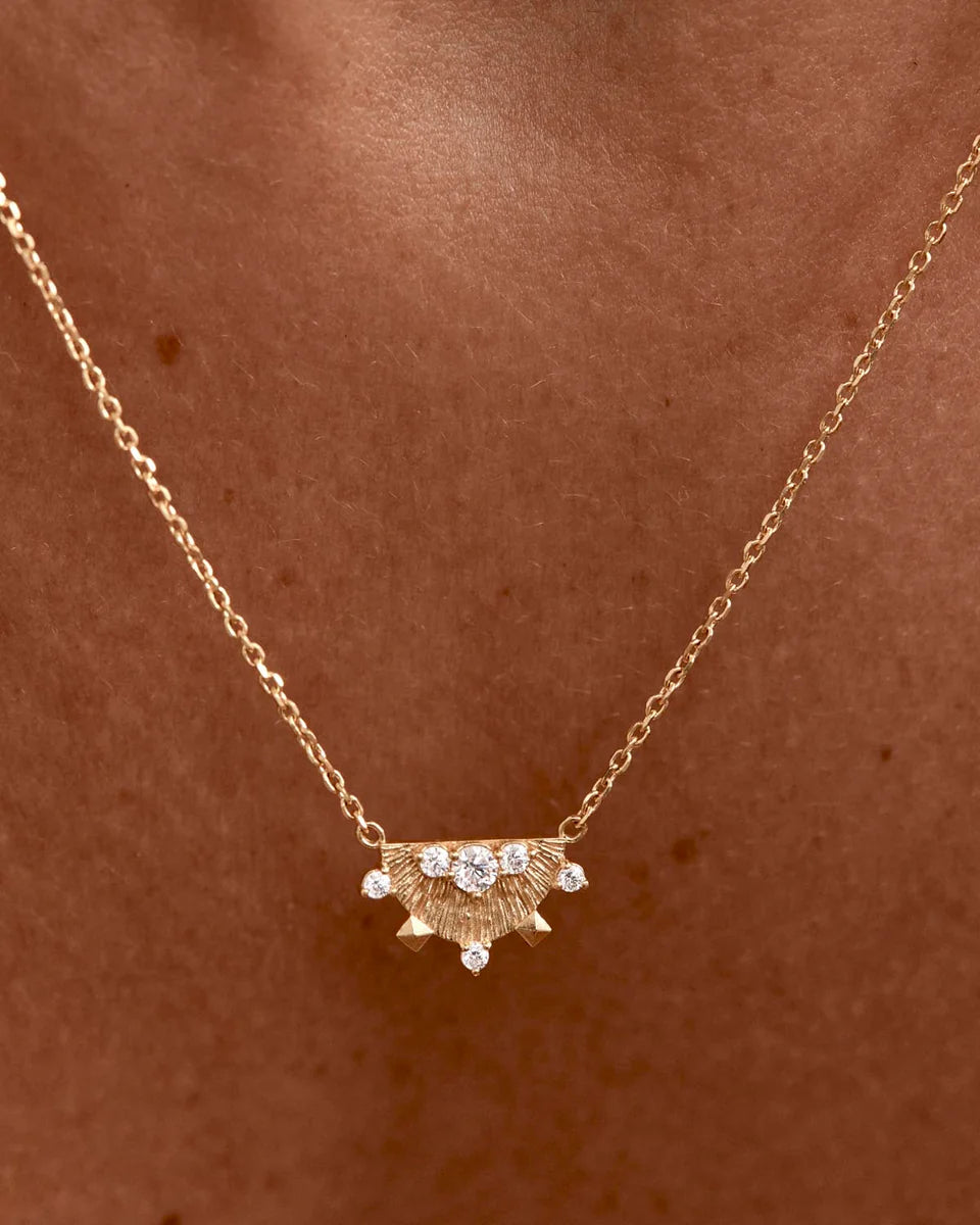 LOTUS RAIN NECKLACE in 18K Gold Vermeil from By Charlotte