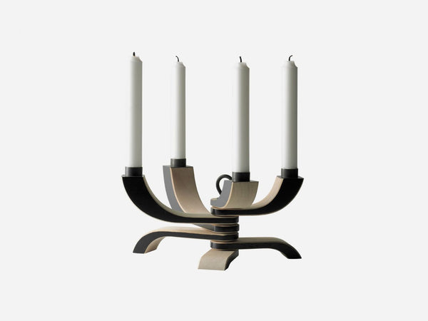 NORDIC LIGHT CANDLE HOLDER | Black