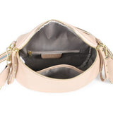 Crossover Leather Obsessed Bag in Blush by Hi Ho & Co
