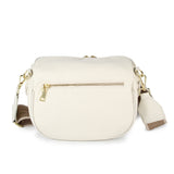 Obsessed Leather Crossbody Bag in Off White