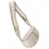 Crossover Leather Obsessed Bag in Sand by Hi Ho & Co
