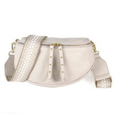 Crossover Leather Obsessed Bag in Sand by Hi Ho & Co