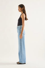 ELLIE HIGH RISE WIDE LEG JEAN | Era Blue