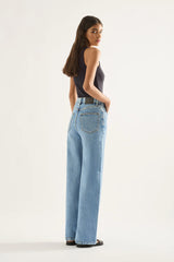 ELLIE HIGH RISE WIDE LEG JEAN | Era Blue