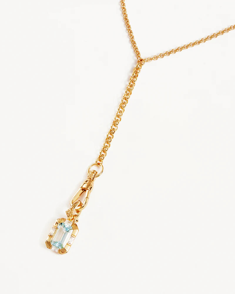 CALM YOUR SOUL TOPAZ ANNEX PENDANT in 18k Gold Vermeil from By Charlotte