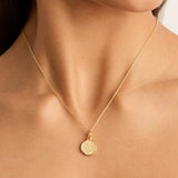COSMIC LOVE REVERSIBLE PENDANT in Gold from By Charlotte