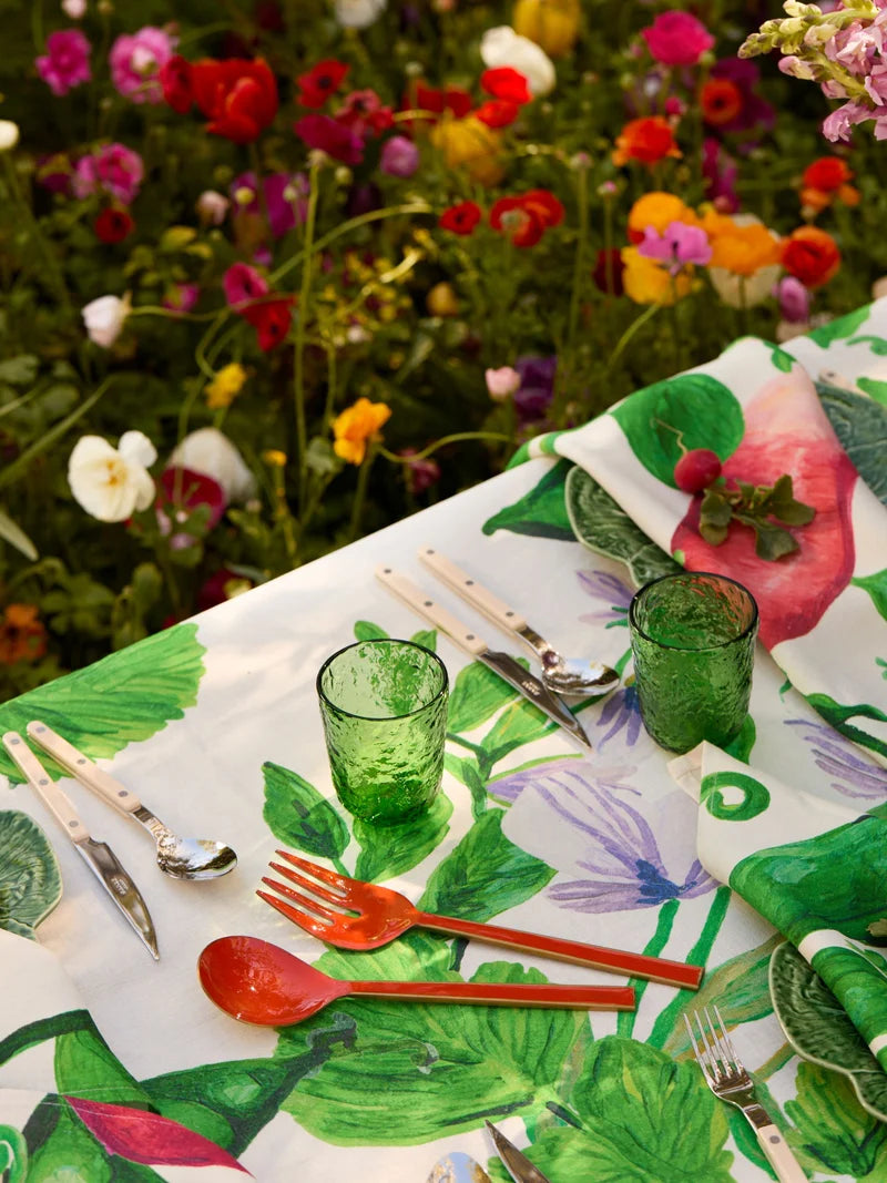 ENAMEL SALAD SERVERS in Orange by Bonnie and Neil
