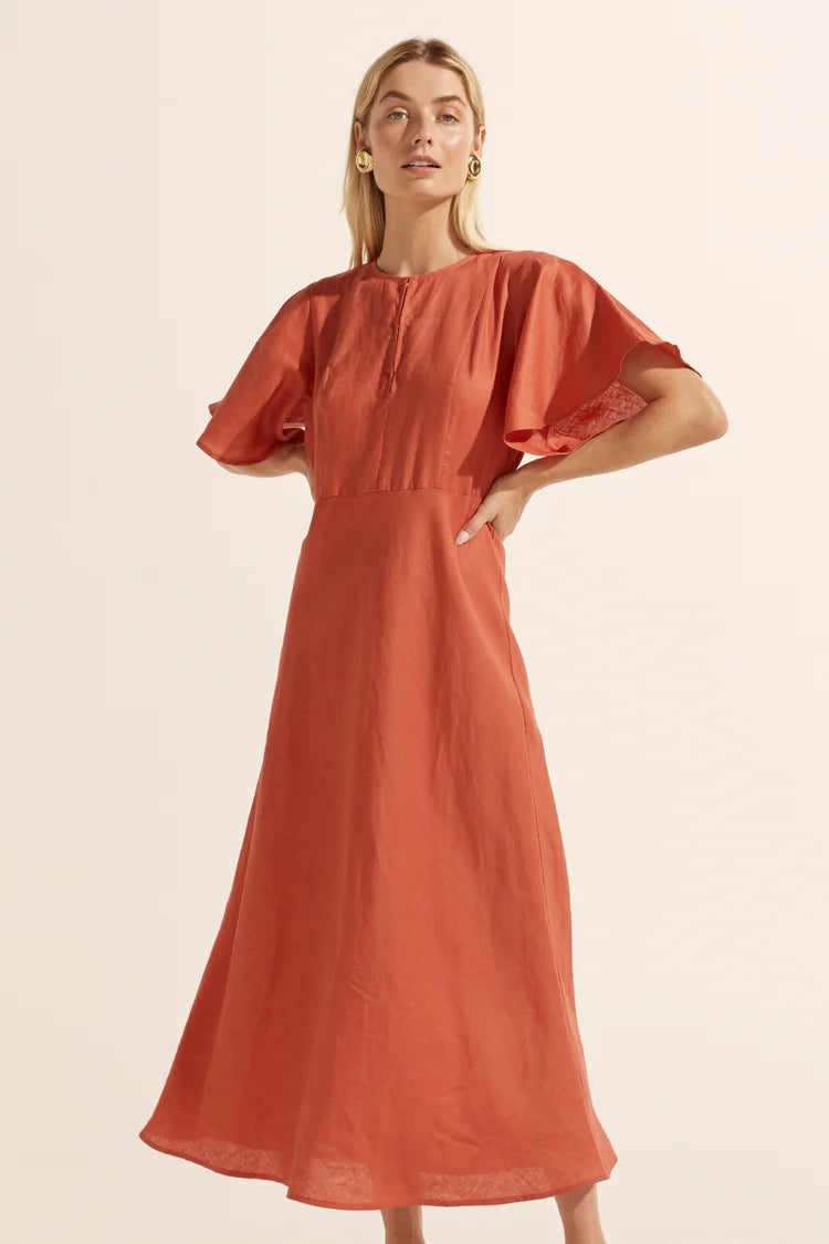 PAVILLION DRESS in Nectarine from Zoe Kratzmann