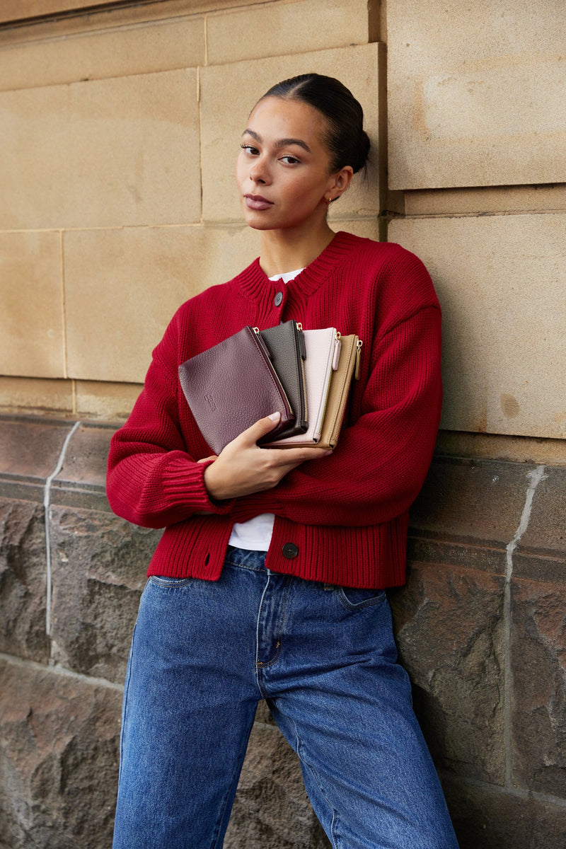 PETITE BASE POUCH in BURGUNDY by Base Supply