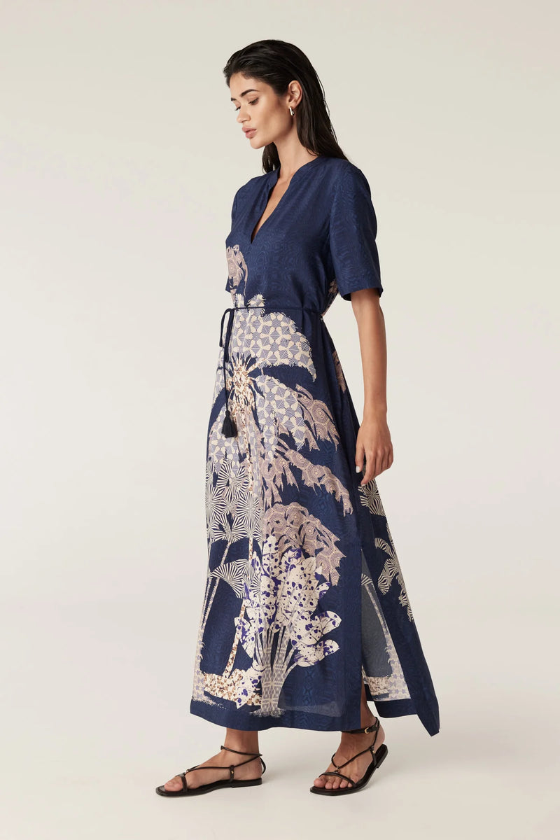 Pina Kaftan Dress in Mirage Print by Cable Melbourne