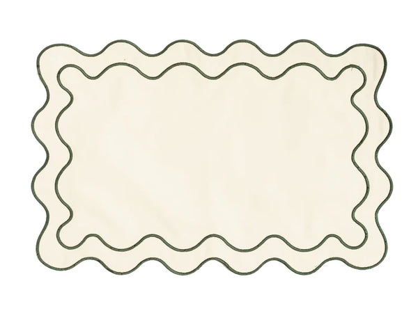 PLACEMAT ( SET OF 4 ) in Riviera Green from Business & Pleasure Co