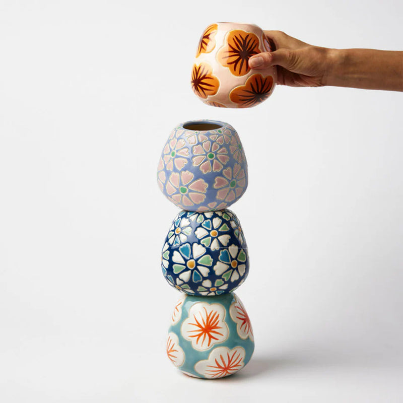 POLLEN VASE in Burnt Hibiscus by Jones & Co