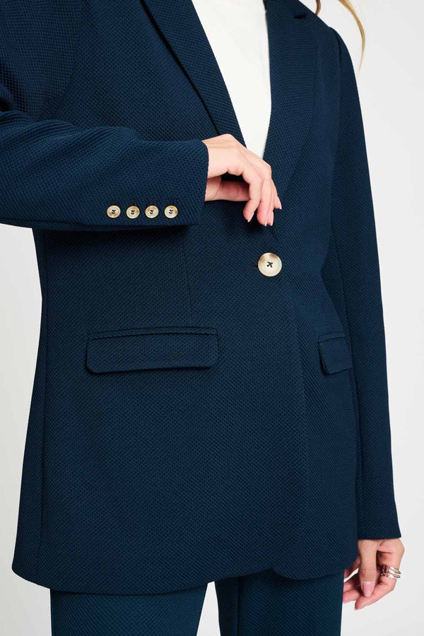 POM BLAZER in Chloe Eternal Blue from POM Amsterdam