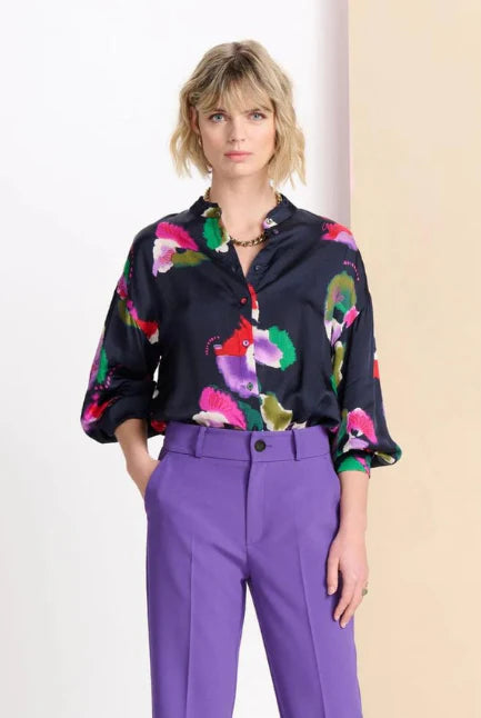 POM BLOUSE in Violets from POM Amsterdam