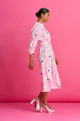 POM DRESS in Beau Lillies Pink from POM Amsterdam