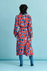 POM DRESS in Flower Glory Red from POM Amsterdam at Darling & Domain