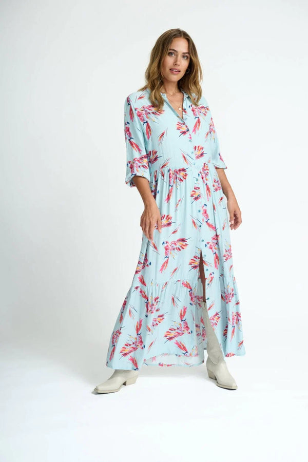 POM Dress in Parrots Blue from POM Amsterdam
