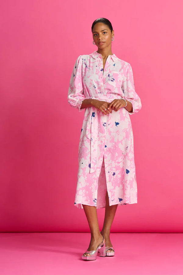 POM DRESS in Beau Lillies Pink from POM Amsterdam