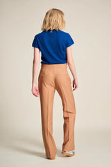 POM STRIPED PANT | Sugar Brown