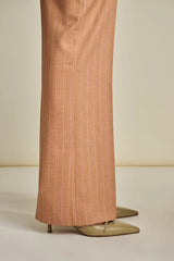 POM STRIPED PANT | Sugar Brown