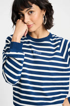 POM TOP in Striped Blue + White from POM Amsterdam