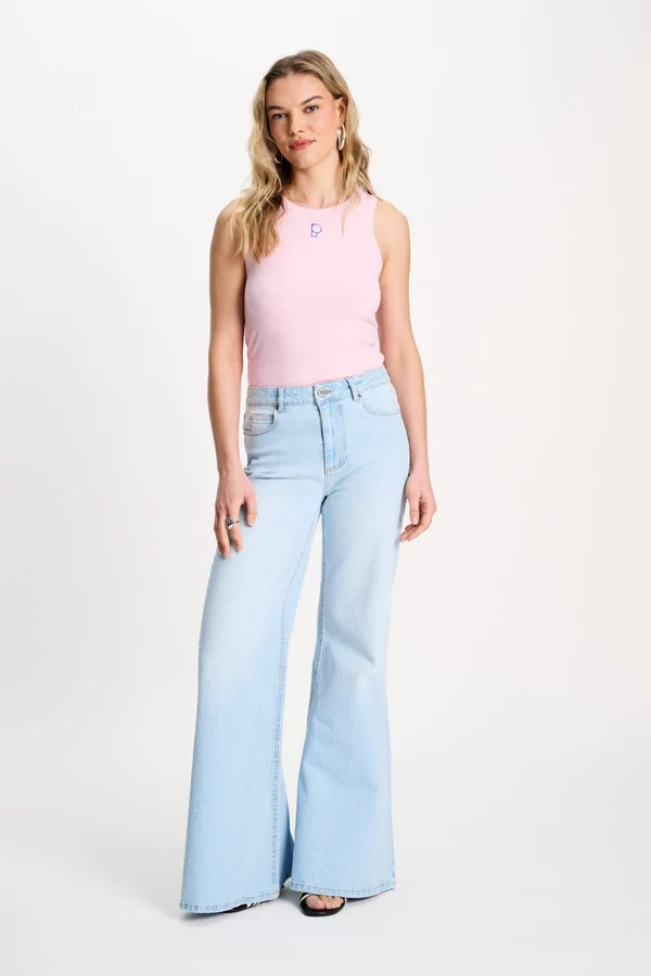 POM TANK TOP in Rib Shell Pink from POM Amsterdam