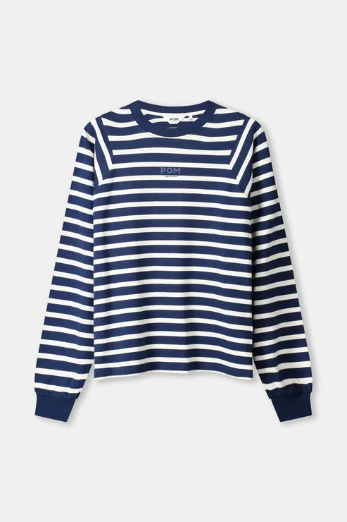POM TOP in Striped Blue + White from POM Amsterdam