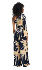 POM One Shoulder Jumpsuit in Artisan Sand