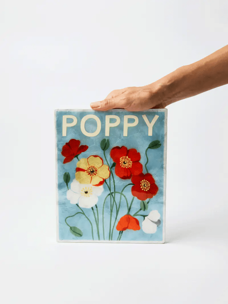 MARKET WALL ART in Poppy by Jones & Co