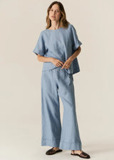 SAGA PANT in Blue by Pol Clothing