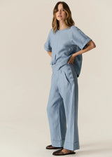 SAGA PANT in Blue by Pol Clothing